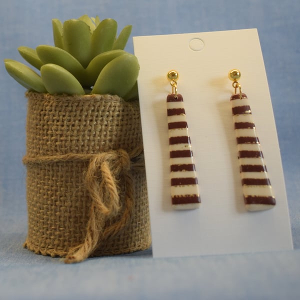 Minimalist Bar Drop Earrings