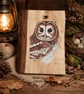 Tawny owl original painting on Oak wood - Image 5