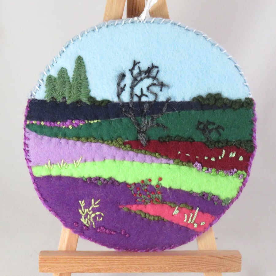 Moorland Embroidered Plaque