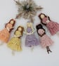 Macrame Christmas Fairy, Angel tree decoration - Image 1