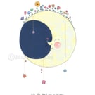 The Stars Are A-Bloom with Flowers - A5 Giclee Print  (PRE ORDER)