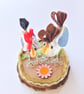 Diorama Chickens Patch & Fred. - Image 1