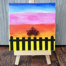 Seaglass Sunset Lovebirds