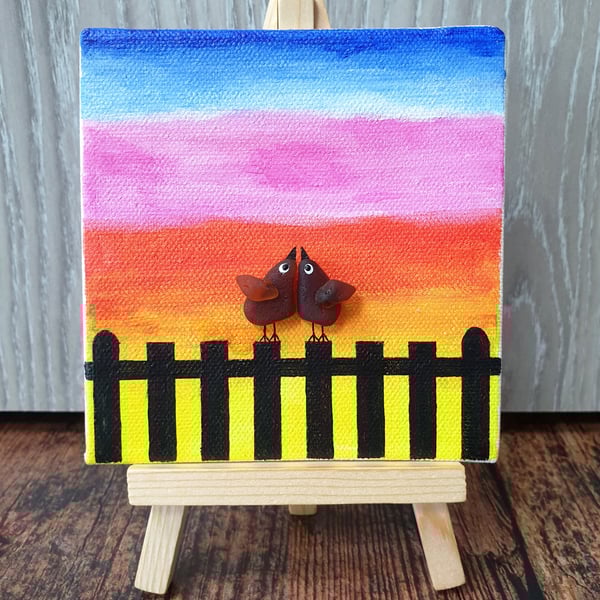 Seaglass Sunset Lovebirds