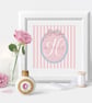 Regency Stripe Personalised Print for Her - Image 1