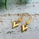 Solid heart earrings