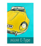 Jaguar E-Type poster print by Susie West - Image 3