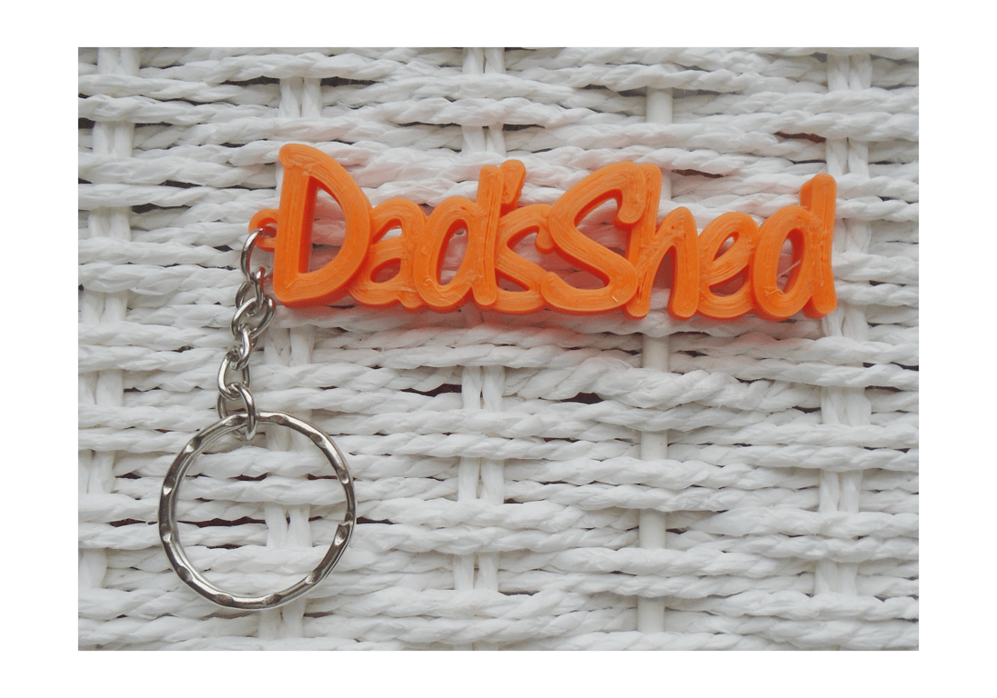 Dads Shed Keyring 