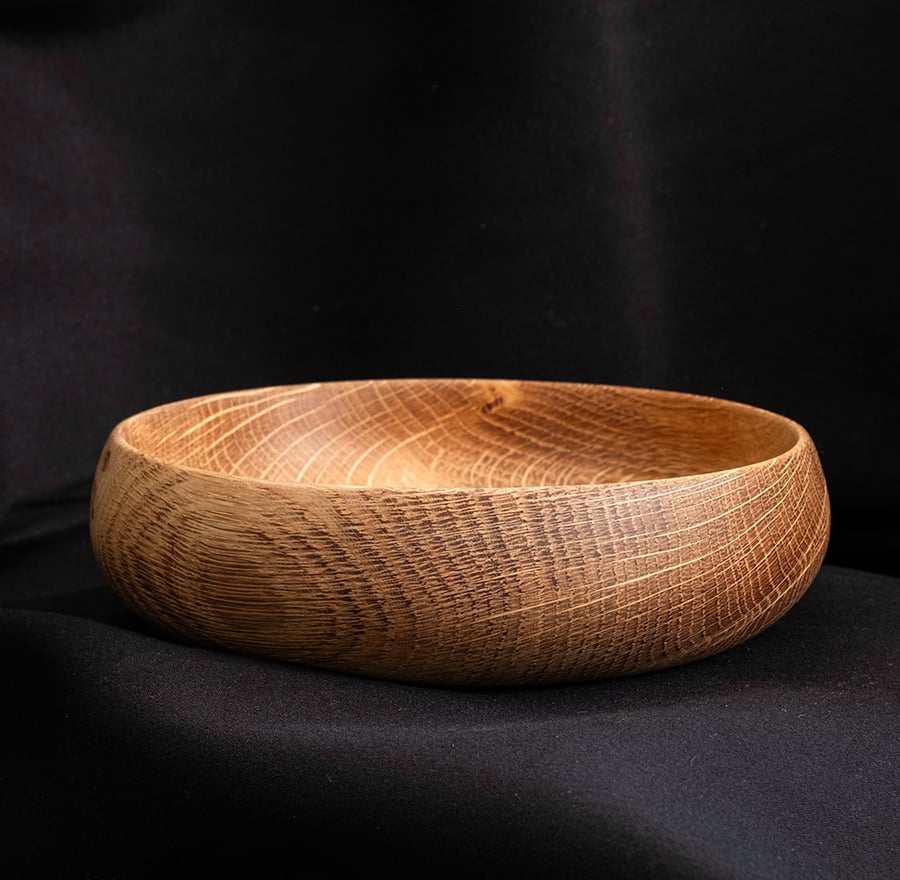 oak bowl W140mm by H38mm