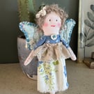 Miniature Guardian Angel Heirloom Doll Handmade In Cornwall 