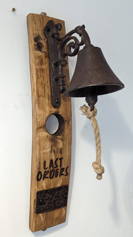 Whiskey Barrel Oak Last Orders Home Bar Bell