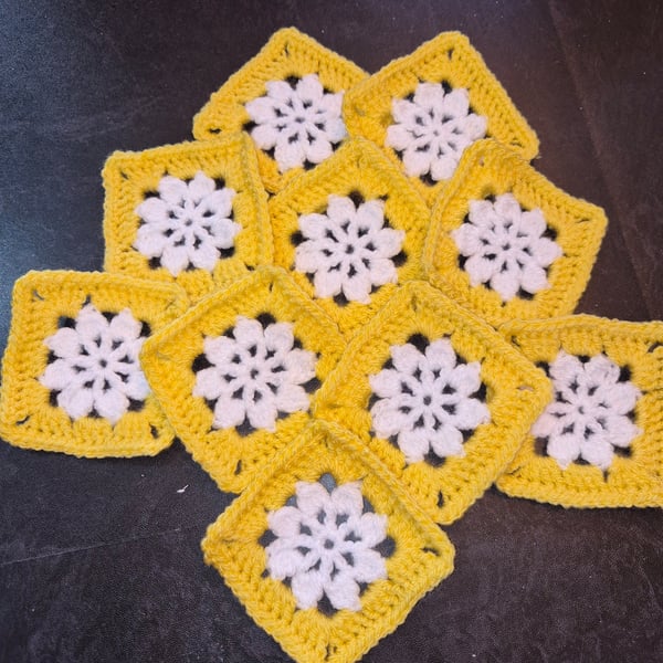 Handmade Crochet Granny Squares 