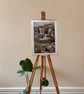 'Secret Waterfall' A3 Art Print of Oil Pastel Painting - Image 6