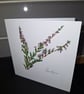 Original Hand Painted Greetings Card- Heather - Image 2