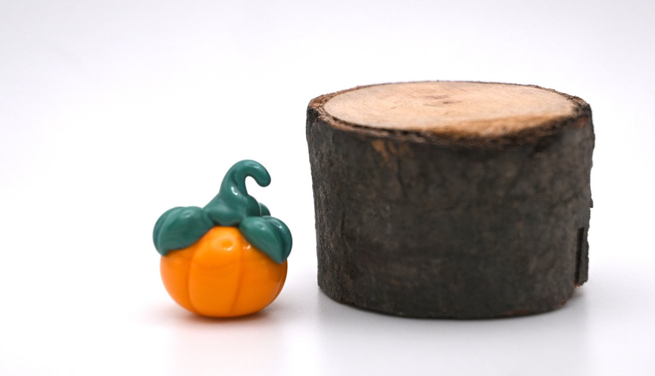 small glass pumpkin