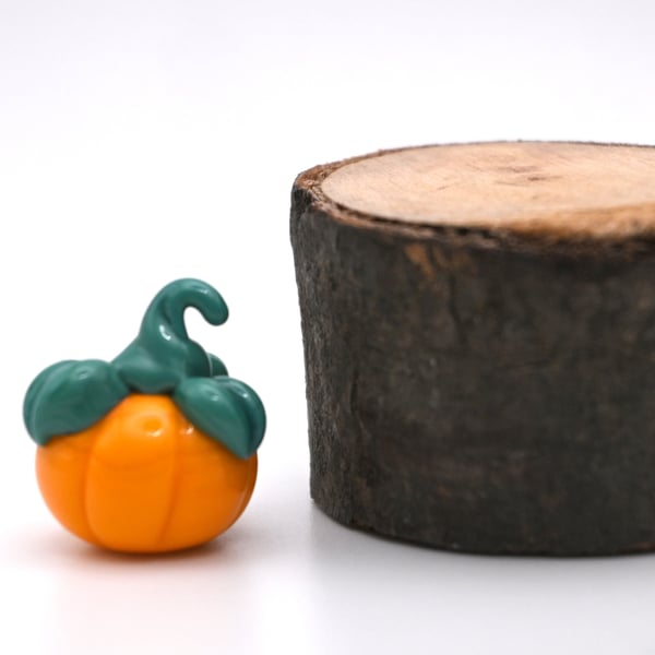 small glass pumpkin