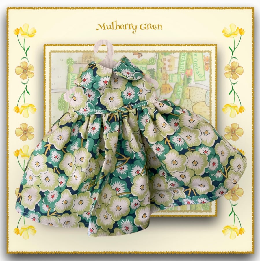 Reserved for Sharni - Spring Flowers Doll’s Dress