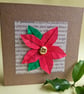 Poinsettia Origami Christmas Card - Image 2