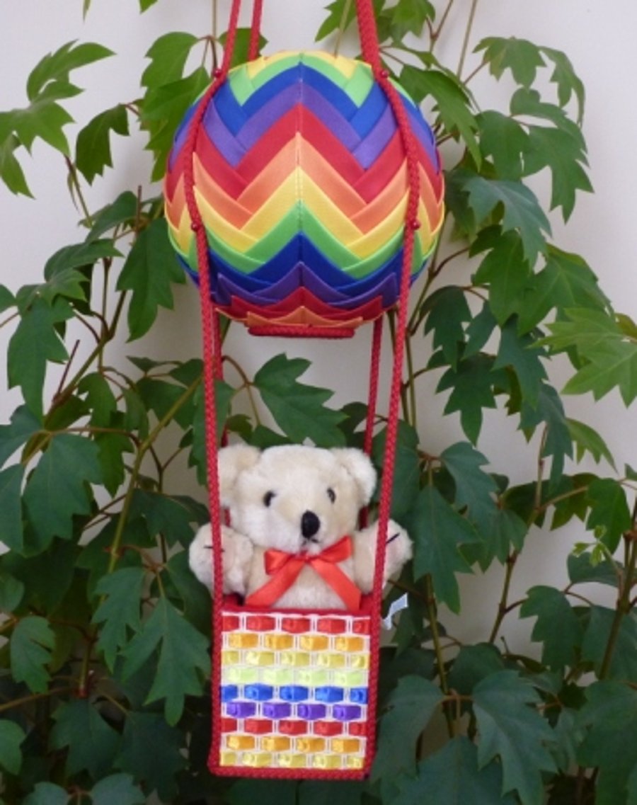 Hot Air Balloon Mobile With Teddy Bear