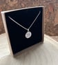 Handmade Necklace, Unique, Eco Friendly, Sterling Silver, Forget me not. - Image 3