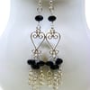 Black Spinel Gemstone Earrings