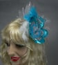 Fascinator (hovering butterfly) turquoise - Image 4