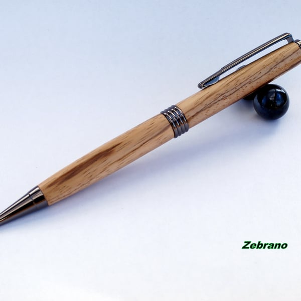Streamline twist Pen dressed in Zebrano
