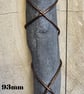 Copper Wire Wrapped Sea River Stone Pendant Necklace - Image 5