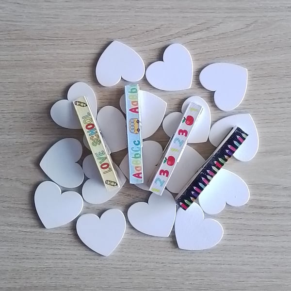 Set 4 Magnetic Pegs, Fridge Magnet,, Office Magnet, Teacher Gift - School