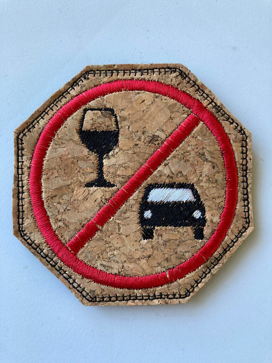 826. Dont drink and drive coaster.