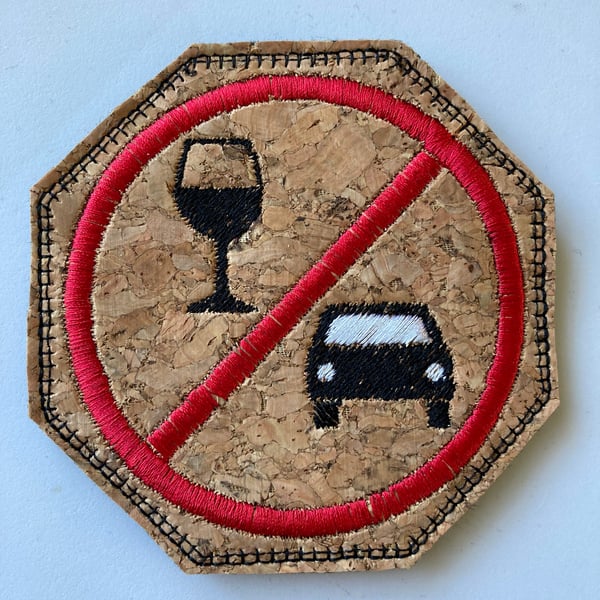 826. Dont drink and drive coaster.