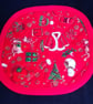 Christmas Quilted Coasters Set of 4 Heat Resistant - Image 3