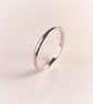 Simple silver polished band ring - Image 2