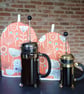 Cafetiere Cosy in Bergen Burnt Orange coloured Fabric