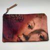 Velvet angel face zip pouch