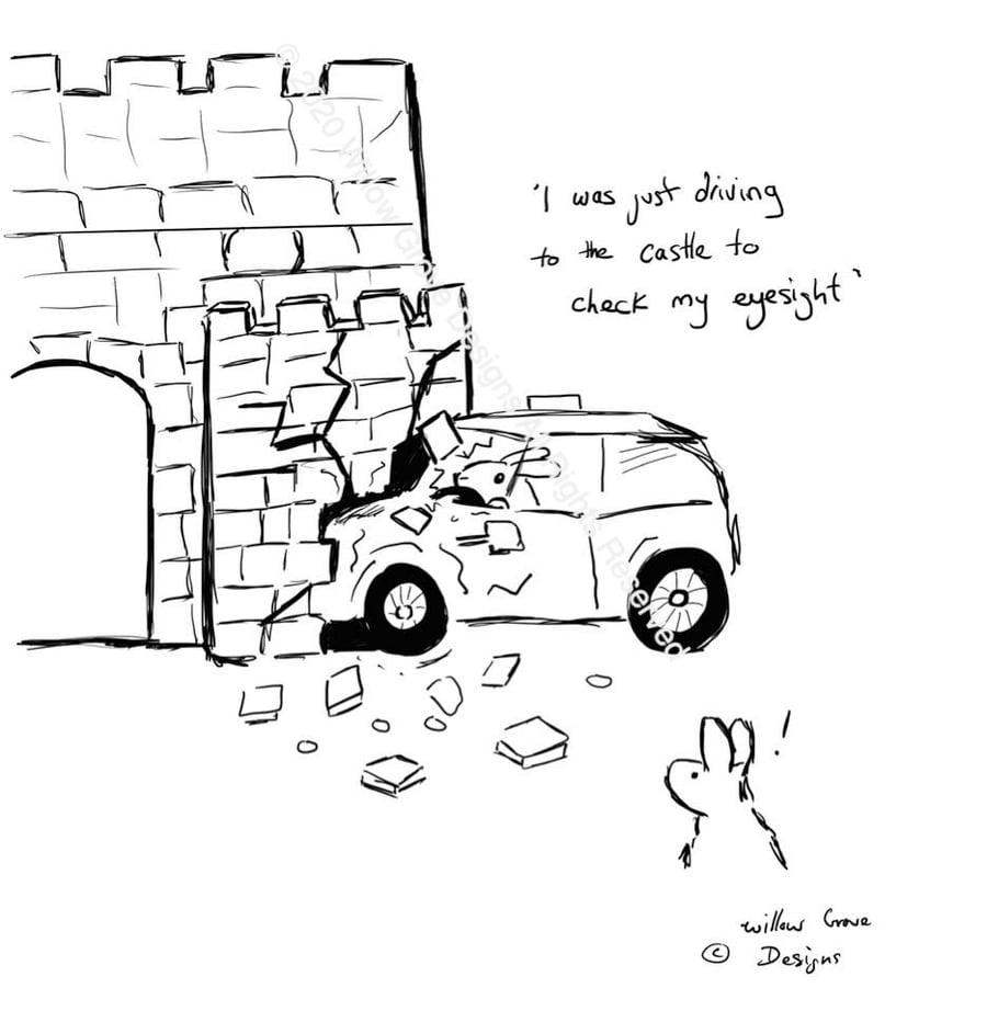 Going on a drive - Art Print