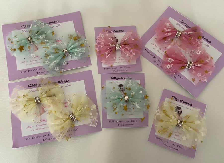 Glitter Star bows
