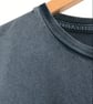 Dragonfly Womens organic cotton rolled short sleeve stonewash denim blue tee - Image 3