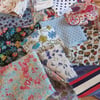 Vintage and Liberty scrap fabric bundle