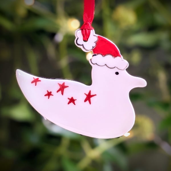 Christmas Decoration Handmade Seagull Porcelain Ceramic