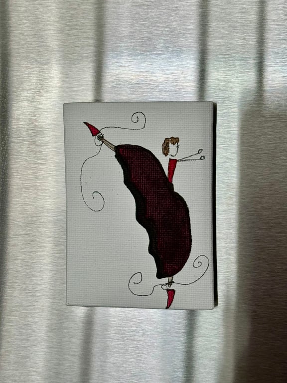 Dancer in Arabesque Pose Magnet