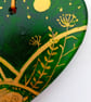 golden hare on a green ceramic heart - Image 3