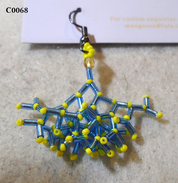 Fractal-style earrings (customisable)