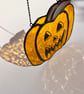 Orange stained glass pumpkin with draw your own kit - Image 4