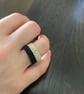 Stylish black and silver beaded ring - Image 4