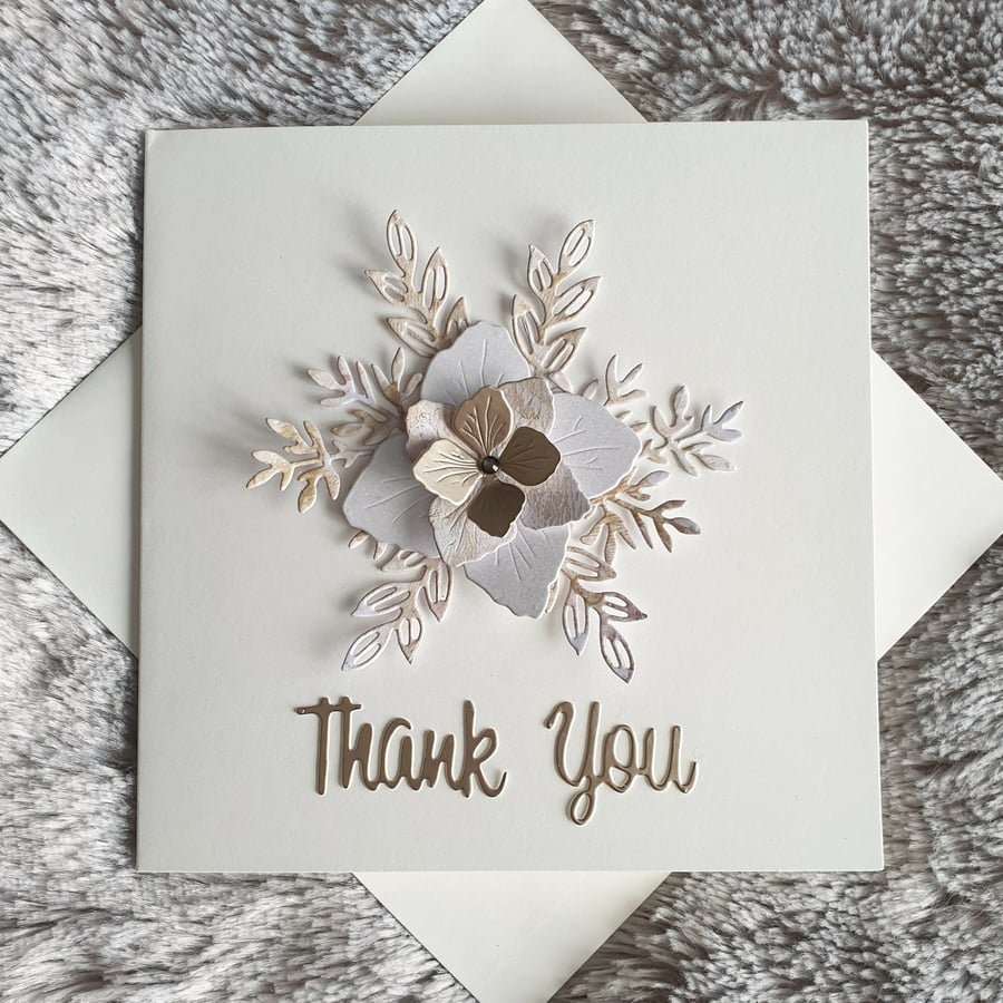 Thank You Card- Gold 