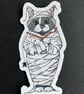 Halloween Cat Die Cut Waterproof Stickers - Pack of 4 Meowoween Designs - Image 4