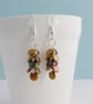 Dragonscale Earrings in shades of Antique Gold - Image 1