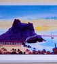 Art Greetings Card, Holy Island, Lindisfarne, Northumberland, Blank inside, a 5