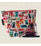 Makeup bags colourful cats - Image 1